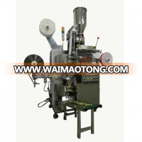 inner and outer tea bag packing machine with tag and line